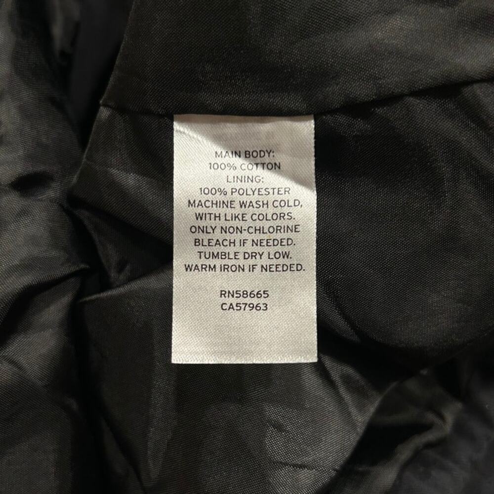 The Rail Black Coach Jacket Men’s Medium Snap Front Cotton Lined Lightweight - Picture 5 of 8